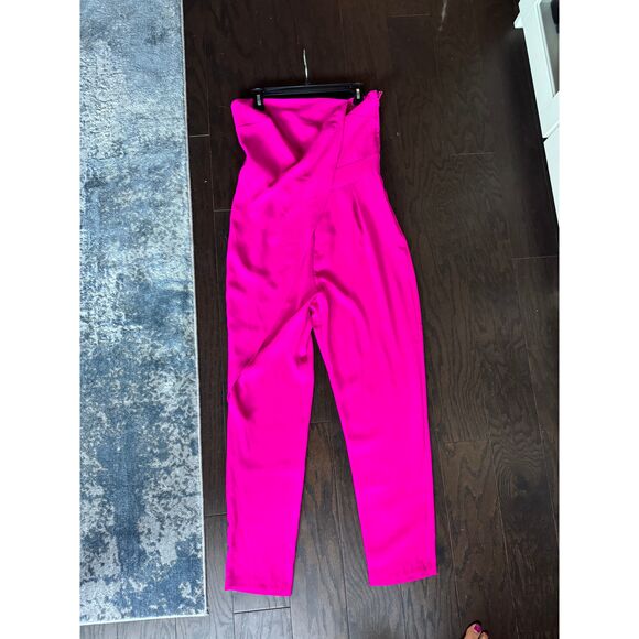 NWT Alexia Admor Pink Strapless Jumpsuit Size 8 - Picture 4 of 8